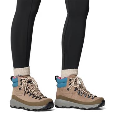 COLUMBIA WOMENS WATERPROOF LACE BOOT - SAND